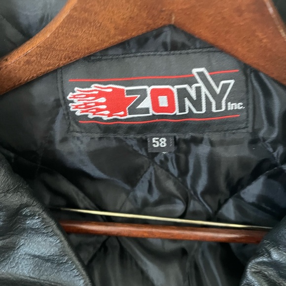 XXL leather jacket. Zony size 58 . - Picture 3 of 8
